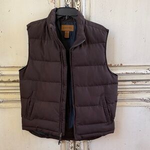 St. John's Bay Men's Dark Brown Quilted Puffer Vest